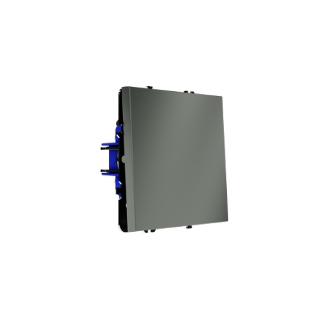 Проходной переключатель встраиваемый Voltum S70 одноклавишный 10А, (титан)