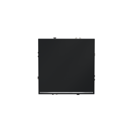 Проходной переключатель встраиваемый Voltum S70 одноклавишный с подсветкой 10А, (графит)