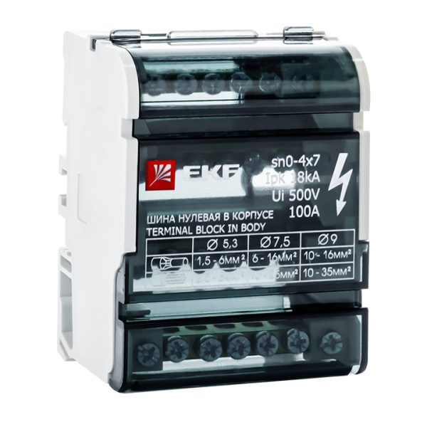 Шина нулевая в корпусе (4х7) PROxima EKF