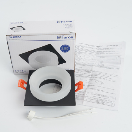 Светильник встраиваемый Feron DL2901 потолочный MR16 G5.3 черный