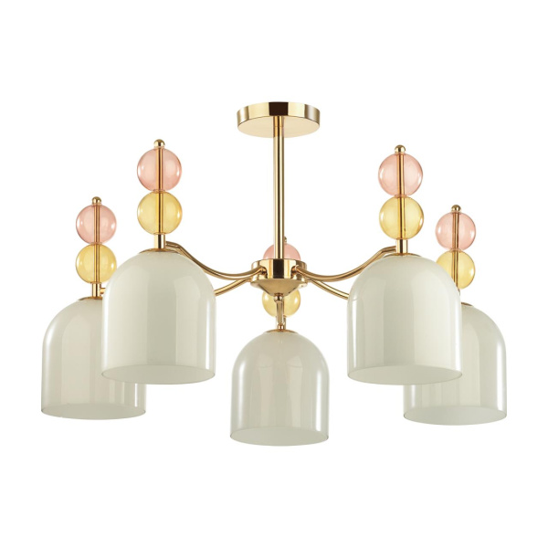 Люстра потолочная E27 5*40W 220V GILLIAN золотой LUMION