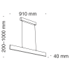 Подвесной светильник 23Вт 4000K Черный IP20 Step P010PL-L23B4K Technical