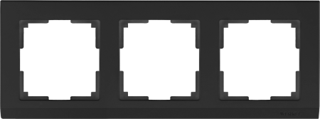 Stark Рамка горизонт/вертик 3 пост . Черный IP20 Werkel