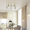 Бра E14 1*40W 4893/1WA BIZET хром/раноцветн./керамика/стекло ODEON LIGHT