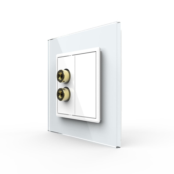 Розетка акустическая SOUND Белая Livolo Розетка акустическая SOUND Белая Livolo