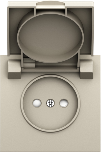 Donel S08 слоновая кость накладка для розетки без заземления, с крышкой, 16A 250 В~, серия DB