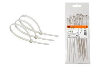 Хомут 2,5х200мм нейлон (белый) (25 штук) TDM