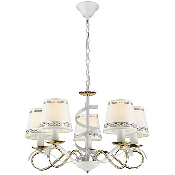 Люстра подвесная Белый, Золото/Белый E14 5*60Вт 732-303-05 VELANTE