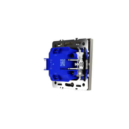 Проходной переключатель встраиваемый Voltum S70 одноклавишный с подсветкой 10А, (шелк)