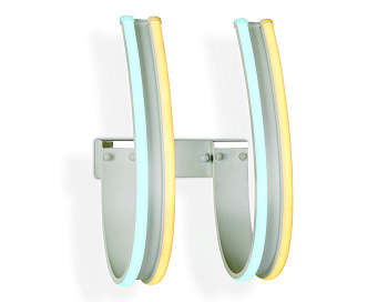 Настенный светодиодный светильник FL164/2 белый LED 3000K/6400K 42W 410*250*220 Ambrella Light