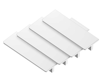 Заглушка GP8160 WH белый 28.6*10 для встраиваемого алюминиевого профиля GP1200 (комплект 4шт) Ambrella Light