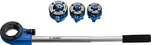 Набор клуппов №3 с трещоткой, серия Профессионал ЗУБР