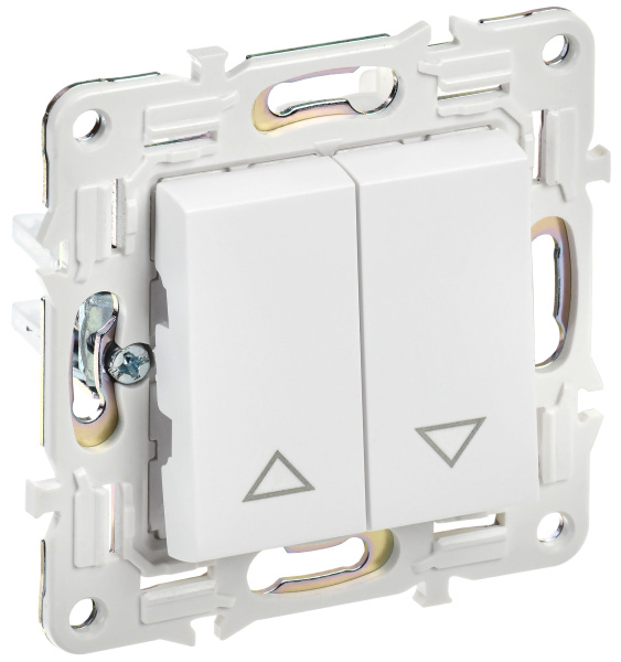 SKANDY Выключатель жалюзи 10А SK-V12W арктический белый IEK