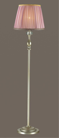 Торшер E14 40W 220V GAELLORI мат.золото/абажур ткань/хрусталь ODEON LIGHT