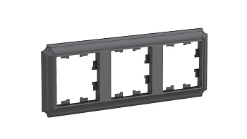 ATLASDESIGN ANTIQUE 2-постовая РАМКА, универсальная, БАЗАЛЬТ Schneider Electric