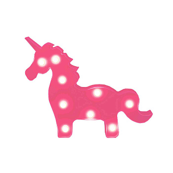 12-25 Светильник светодиодный "Единорог", 3 Вт, АБС-пластик, красный, 145 г., 300*240*30 мм, ТБ APEYRON