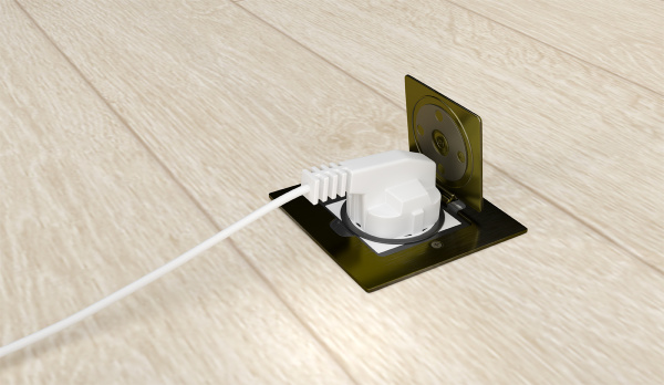 Donel Лючок 2 мод. (1 мод. 45х45 мм.), античная латунь, IP44, (с уст. набором)