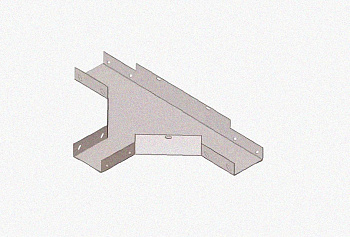 Лоток тройниковый глухой ОТГ 300х80 УХЛ1, горячее цинкование S1,5