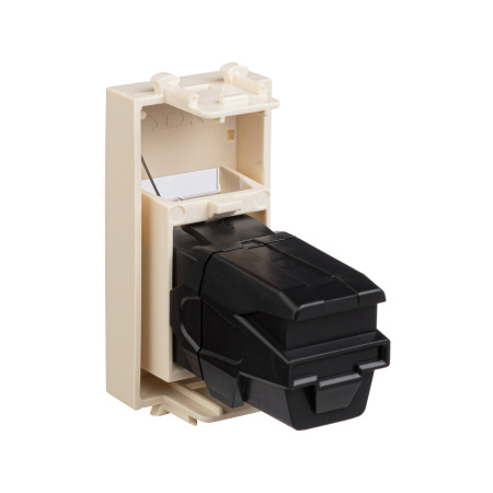 HDMI розетка модульная, тип А-А, "Avanti", "Ванильная дымка", 1 модуль DKC