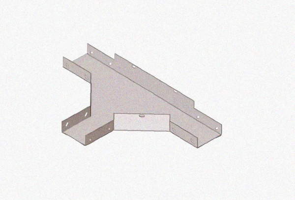 Лоток тройниковый глухой ОТГ 300х80 УХЛ1, горячее цинкование S1,5