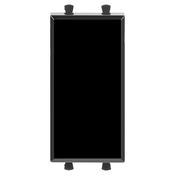 Перекрестный переключатель модульный, "Avanti", "Черный квадрат", 1 модуль DKC