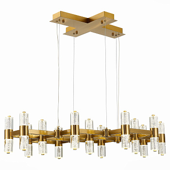 Люстра подвесная Латунь/Прозрачный LED 26*2,5Вт 4000К SL6007.203.26 ST LUCE
