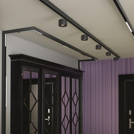 Трек.св-к для низков.шин.димм.с ПДУ со смен.цв.темп.IP20 LED 3000~6500К 24W 48V черн.FLUM NOVOTECH