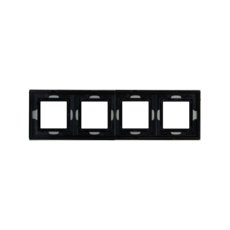 Рамка из натурального стекла, "Avanti", светло-серая, 4 поста (8 мод.) DKC