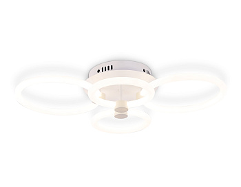 Потолочный светодиодный светильник с пультом FA3811/2+2 WH белый 3000K-6400K 82W 620*420*130 (ПДУ ИК) Ambrella Light