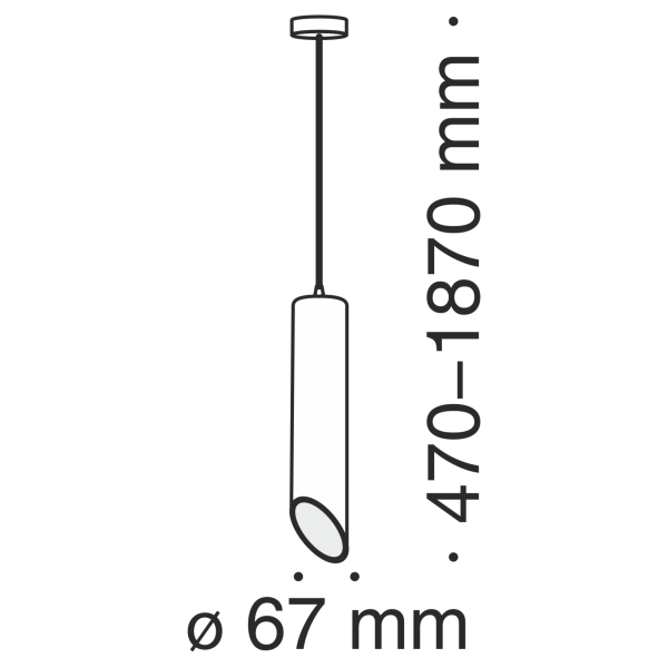 Подвесной светильник 1*GU10 50Вт Черный IP20 Lipari P027PL-01B Technical