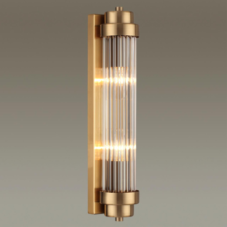 Настенный св-к E14 2*40W LORDI бронзовый/прозрачный ODEON LIGHT