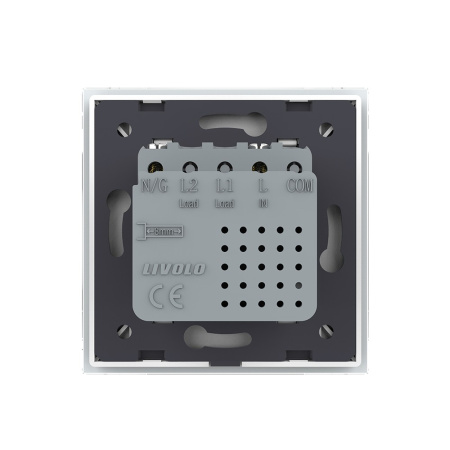 Розетка USB type C с блоком питания 45W Livolo 1 пост Белая VL-C7VUC-2WP