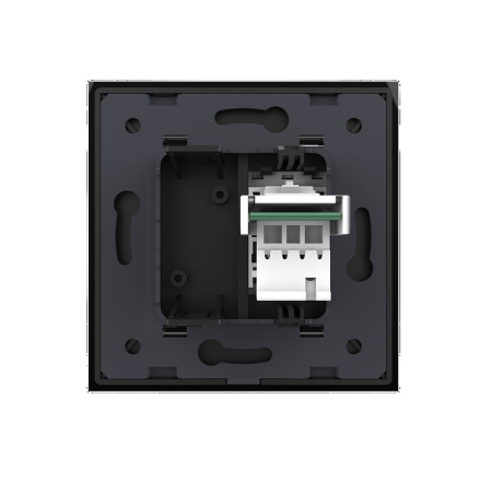 Розетка телефон Черная Livolo