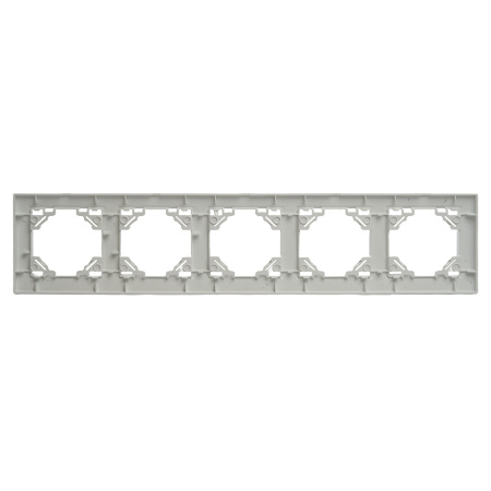 Рамка 5-местная горизонтальная STEKKER, PPFR00-9005-01, серия Эрна, белый