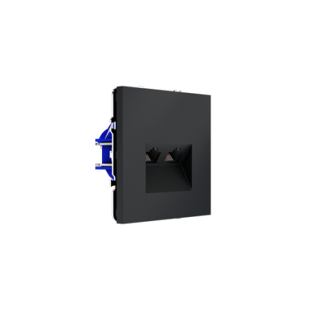 Розетка компьютерная встраиваемая Voltum S70 двойная RJ45+RJ45 КАТ.6, (графит)