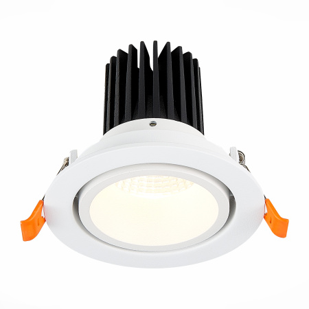 Светильник встраиваемый Белый LED 1*10Вт 4000К 750Lm Ra>90 38° IP20 D102xH85 170-240В ST705.548.10 ST LUCE