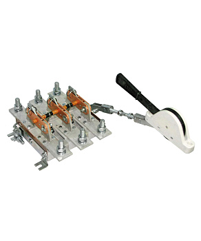 Разъединитель РЕ19-35-31140-00 УХЛ3, 250А, 3-х полюсный на одно направление, передняя смещенная рукоятка Электротехник