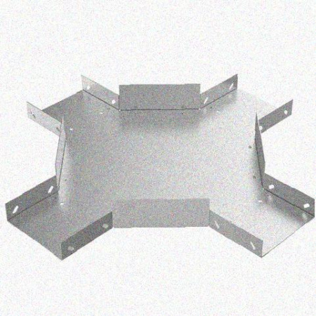 Лоток крестообразный замковый глухой КМЗГ 400х60 УХЛ1, горячее цинкование, S1,5