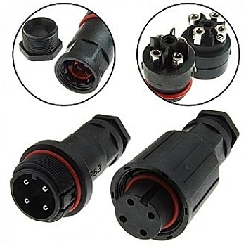 Разъем герметичный SZC-9000 4PIN (IP68), 4контакта