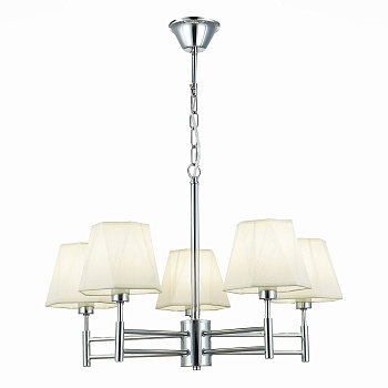 Люстра подвесная Хром/Белый E14 5*40Вт SLE105403-05 EVOLUCE