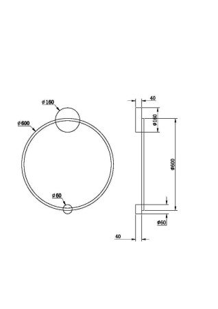 Настенный светильник (бра) 1*LED 29Вт Латунь IP20 Halo MOD005WL-L35BSK Maytoni