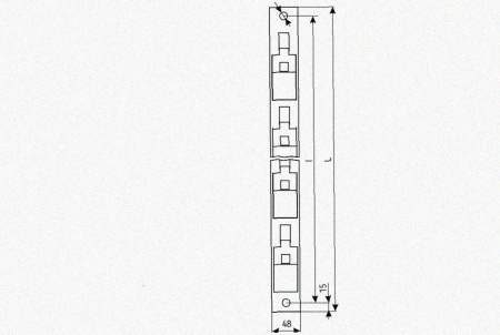 Стойка кронштейна рожкового криволинейного К1351.001-08 УТ1,5 горячее цинкование, 10 рожка, L1315, S3,0
