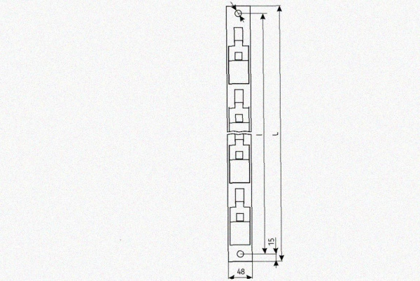 Стойка кронштейна рожкового криволинейного К1351.001-08 УТ1,5 горячее цинкование, 10 рожка, L1315, S3,0
