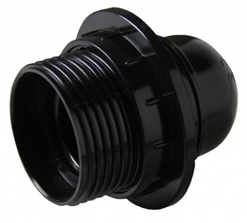 Патрон карболитовый с кольцом Е27 черн, PROxima EKF