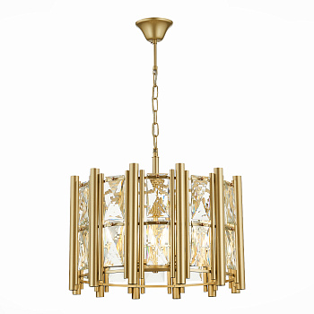 Люстра подвесная шампань/шампань, прозрачный E14 6*40Вт SL1623.203.06 ST LUCE