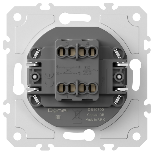 Donel механизм выключателя В1 с 3-х мест (перекрёстного), 10 A 250 В~, серия DB