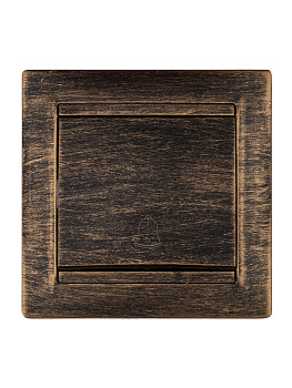 Кнопка звонковая 6А старинная бронза "Лама" TDM