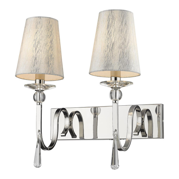 Бра Никель/Белый, Серебристый E14 2*40Вт WE368.02.101 WERTMARK