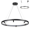 Подвесной св-к с ПДУ IP20 LED 63W+37W 2656Лм 3000-6000K металл/черн с золотом FONDA ODEON LIGHT