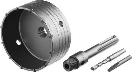 Коронка по бетону "Профессионал" с державкой SDS-Max, 125 мм ЗУБР